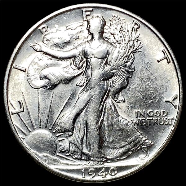 1940-S Silver Walking Liberty Half Dollar NEARLY UNCIRCULATED