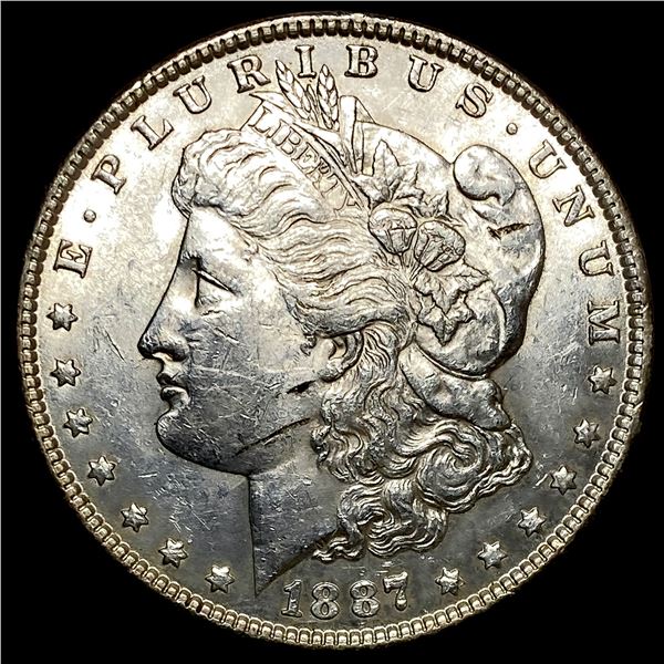 1887 Silver Morgan Dollar CLOSELY UNCIRCULATED