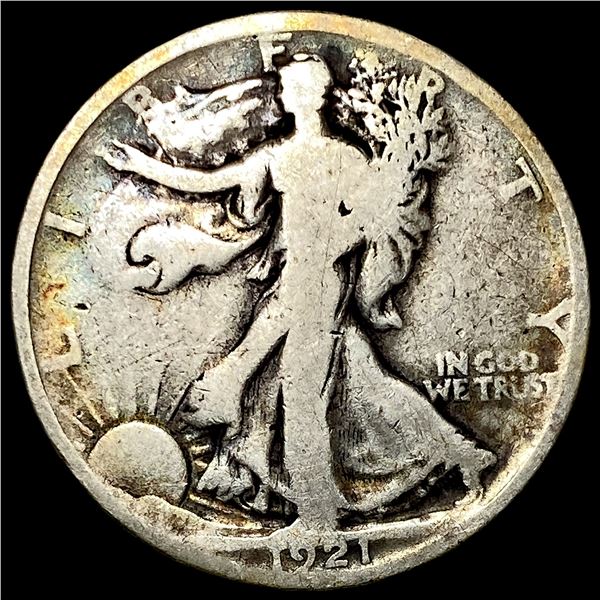 1921 Silver Walking Liberty Half Dollar ABOUT UNCIRCULATED