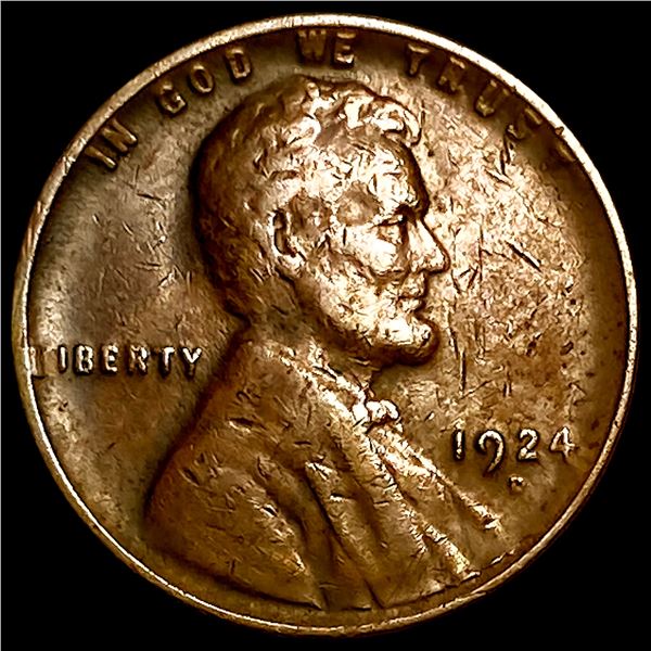 1924 Lincoln Wheat Cent NEARLY UNCIRCULATED