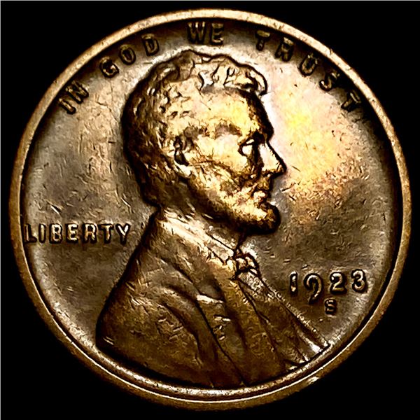 1923-S Lincoln Wheat Cent NEARLY UNCIRCULATED