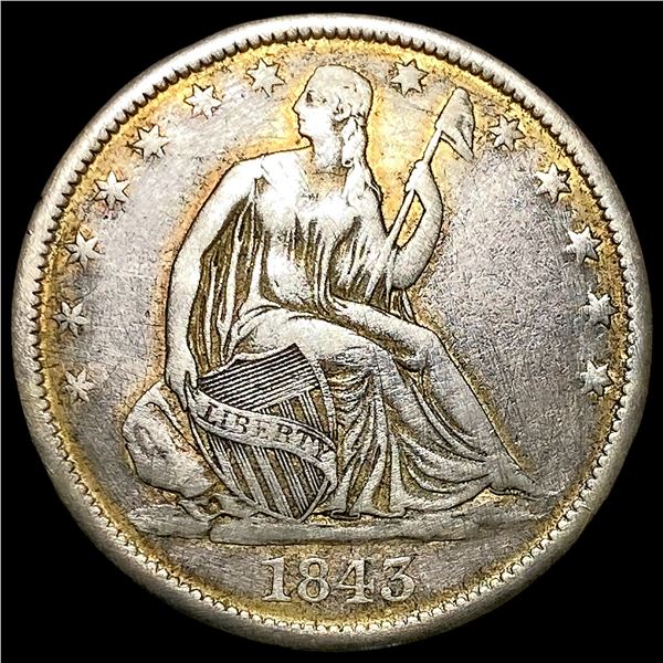 1843-O Silver Half Dollar GEM BU