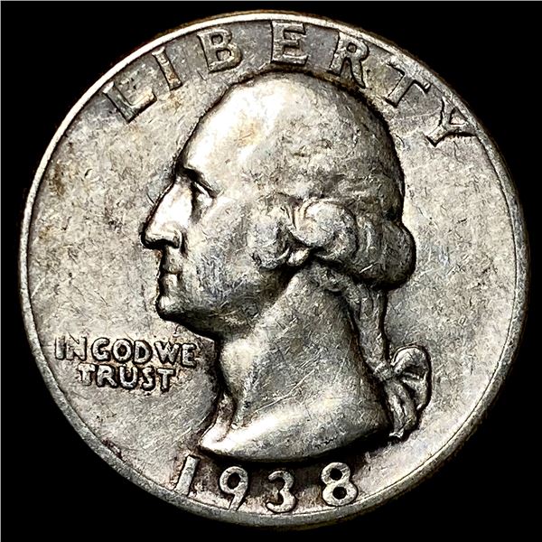 1938 Silver Washington Quarter NEARLY UNCIRCULATED