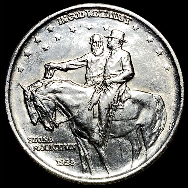 1925 Silver Half Dollar Stone Mountain CLOSELY UNCIRCULATED