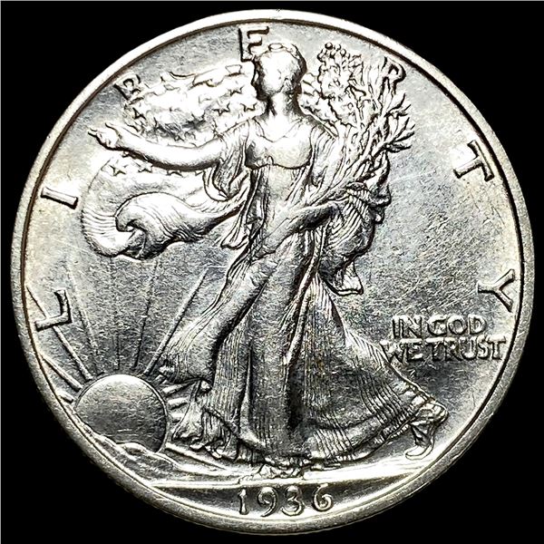 1936-S Silver Walking Liberty Half Dollar CLOSELY UNCIRCULATED