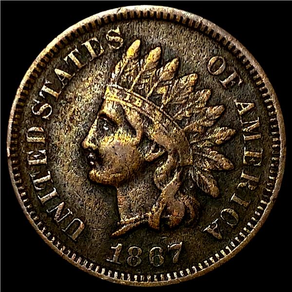 1867 Indian Head Cent NEARLY UNCIRCULATED