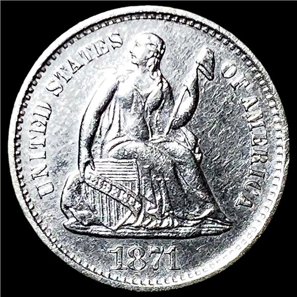 1871-S Silver Half Dime UNCIRCULATED
