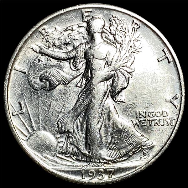 1937-S Silver Walking Liberty Half Dollar CLOSELY UNCIRCULATED