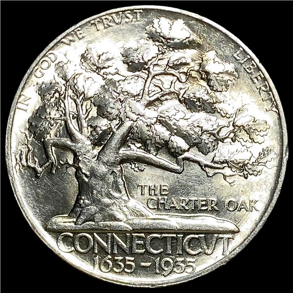 1935 Silver Connecticut Tercentenary Half Dollar UNCIRCULATED