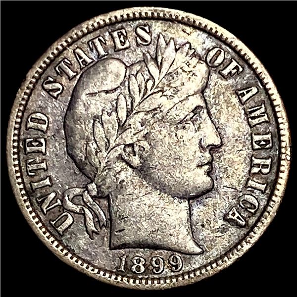 1899-S Silver Barber Dime NEARLY UNCIRCULATED