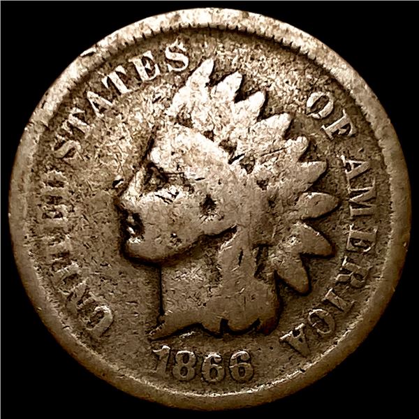 1866 Indian Head Cent NICELY CIRCULATED