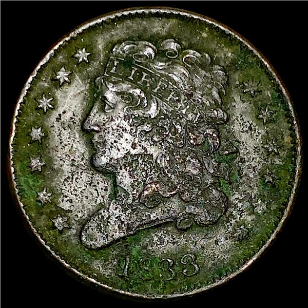 1833 Classic Head Half Cent HIGH GRADE