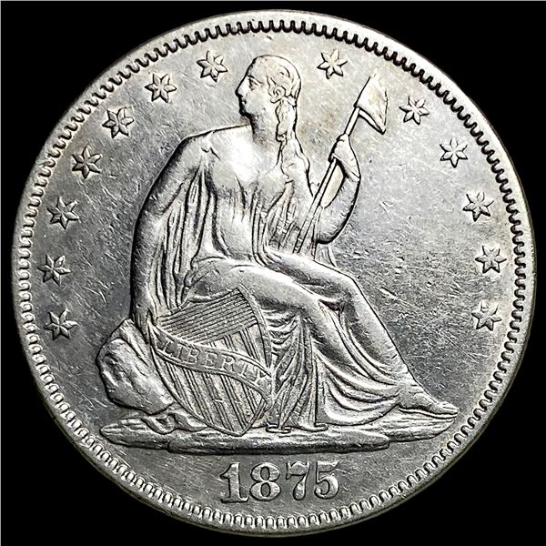1875 Seated Liberty Half Dollar UNCIRCULATED