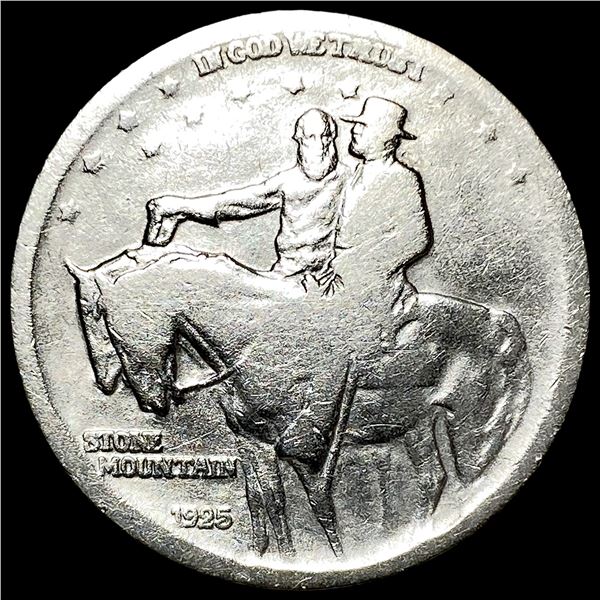 1925 Silver Commemorative Stone Mountain Half Dollar LIGHTLY CIRCULATED