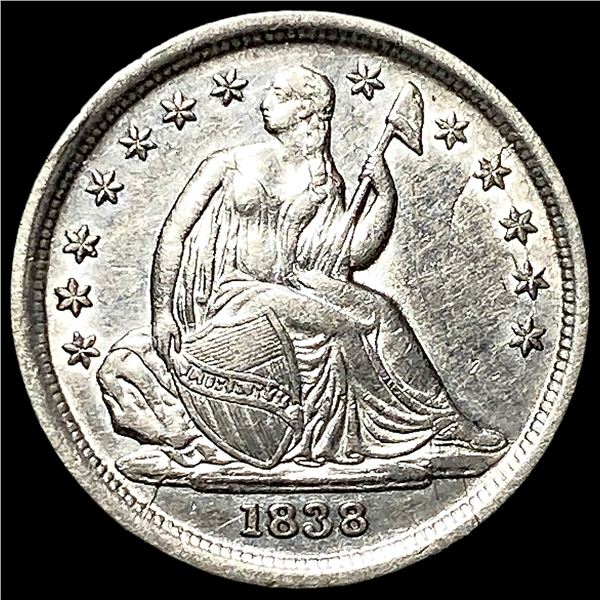 1838 Seated Liberty Dime CLOSELY UNCIRCULATED