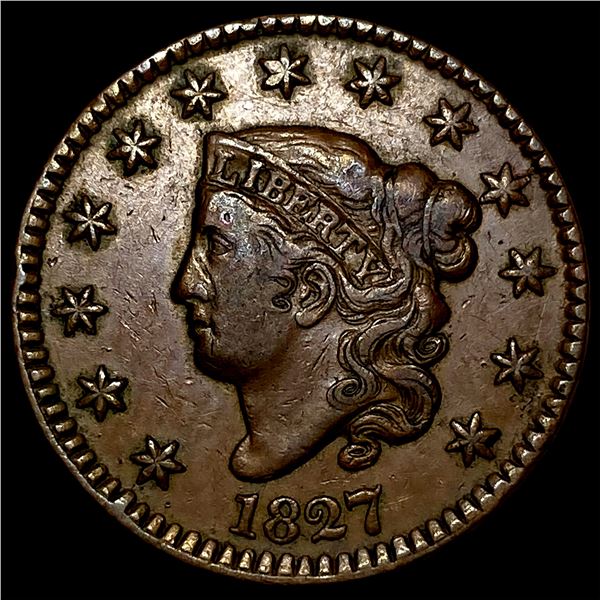 1827 Coronet Head Large Cent NEARLY UNCIRCULATED