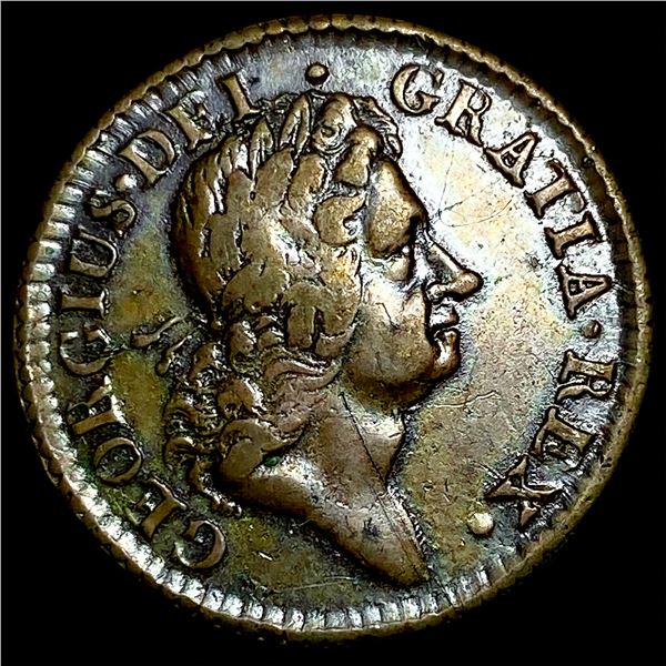 1723 Ireland Copper Halfpenny NEARLY UNCIRCULATED