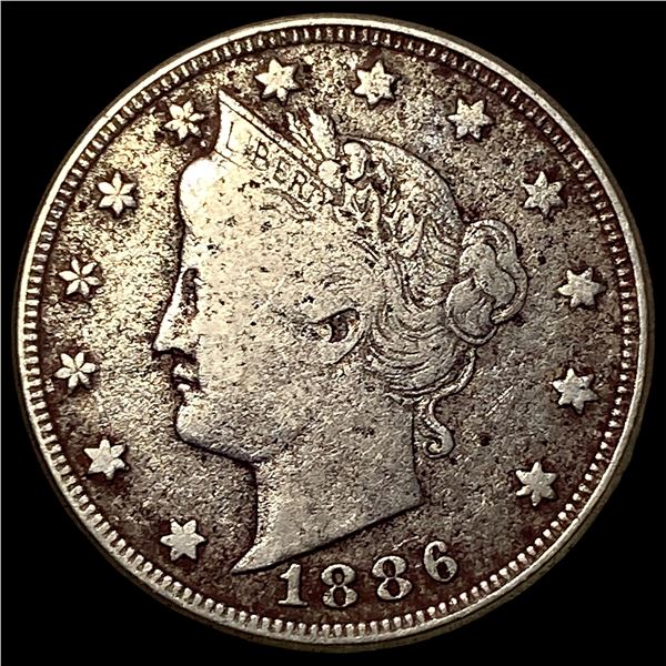 1886 Liberty Head Nickel LIGHTLY CIRCULATED
