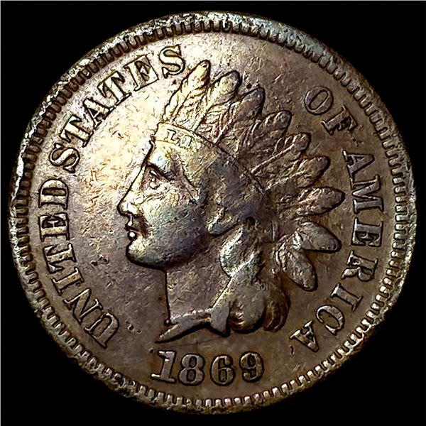 1869 Indian Head Cent LIGHTLY CIRCULATED