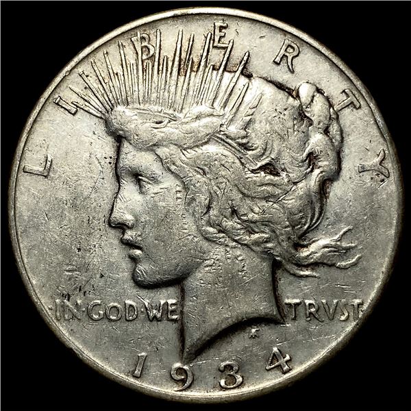 1934-D Peace Silver Dollar LIGHTLY CIRCULATED