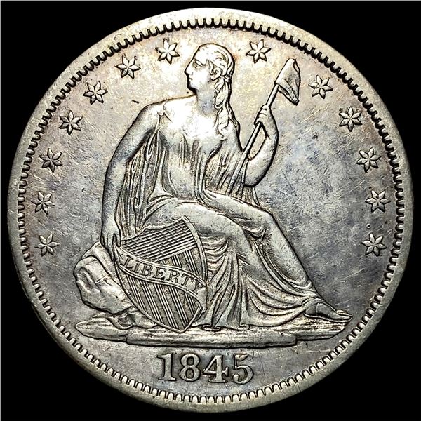 1845-O Silver Half Dollar CHOICE AU