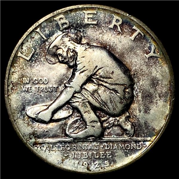 1925-S Silver California Diamond Jubilee Half Dollar LIGHTLY CIRCULATED
