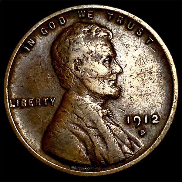 1912-D Bronze Lincoln Wheat Cent NEARLY UNCIRCULATED