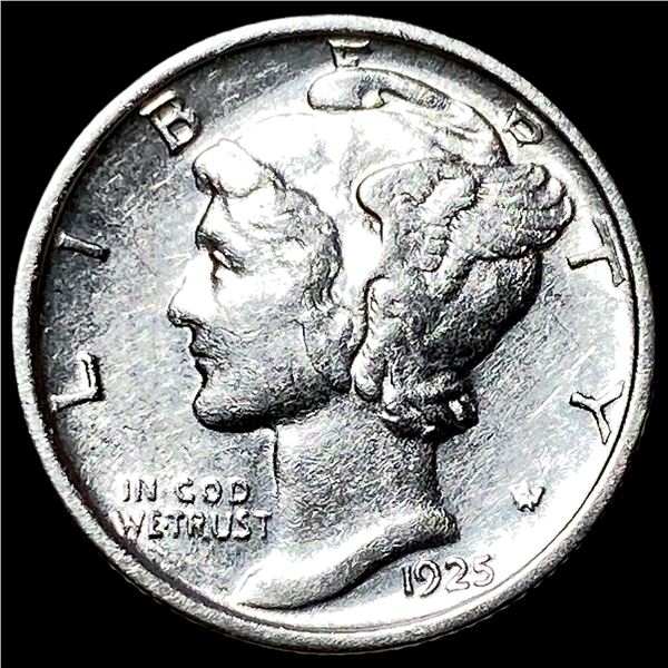 1925-D Silver Mercury Dime CHOICE AU