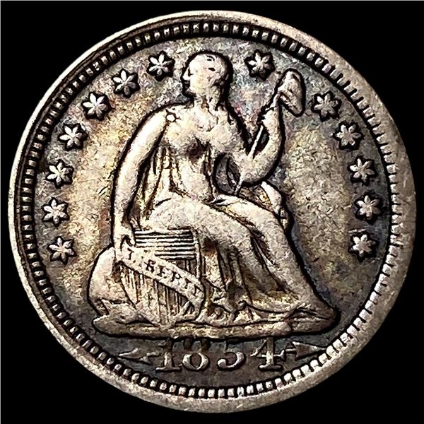 1854 Seated Liberty Half Dime ABOUT UNCIRCULATED