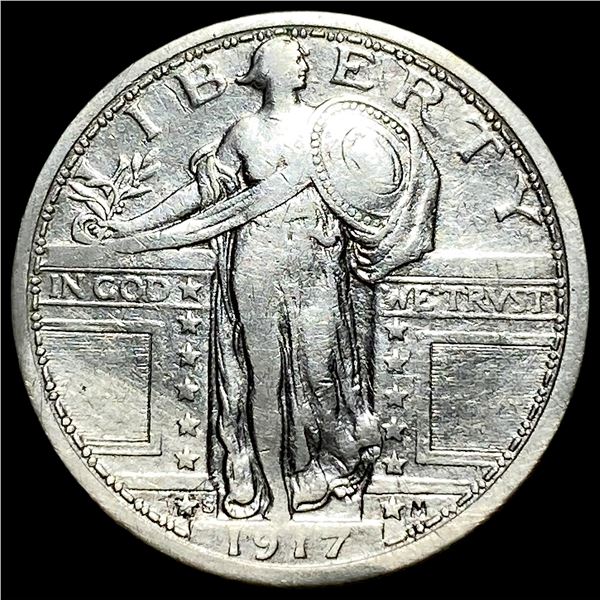 1917-S Type 1 Standing Liberty Quarter LIGHTLY CIRCULATED