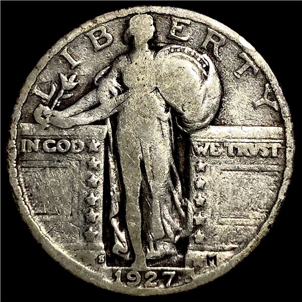 1927-S Silver Standing Liberty Quarter LIGHTLY CIRCULATED