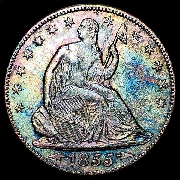 1855-O Silver Seated Liberty Half Dollar HIGH GRADE