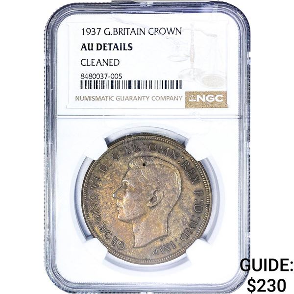 1937 Australia Silver Crown NGC AU Details