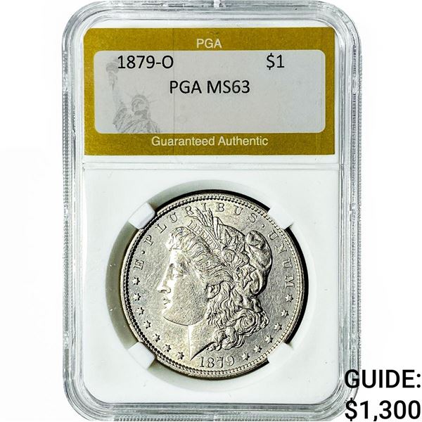 1879-O Morgan Silver Dollar PGA MS63