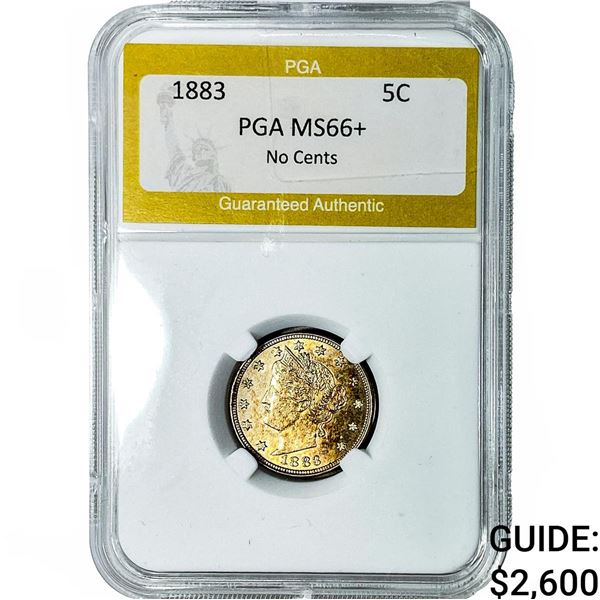 1883 Liberty Victory Nickel PGA MS66+ No Cents