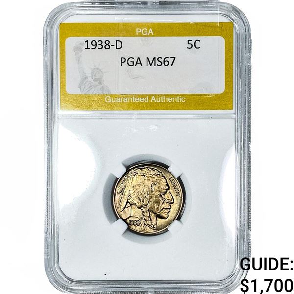 1938-D Buffalo Nickel PGA MS67