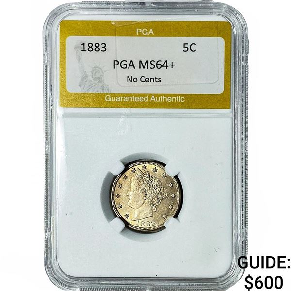 1883 Liberty Victory Nickel PGA MS64+ No Cents