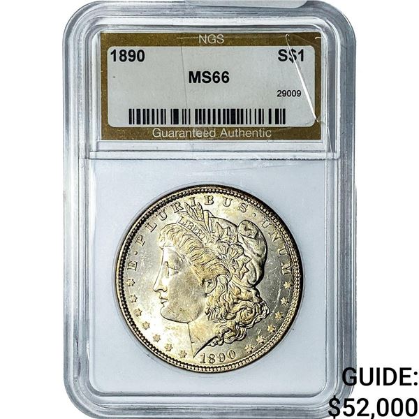 1890 Morgan Silver Dollar NGS MS66