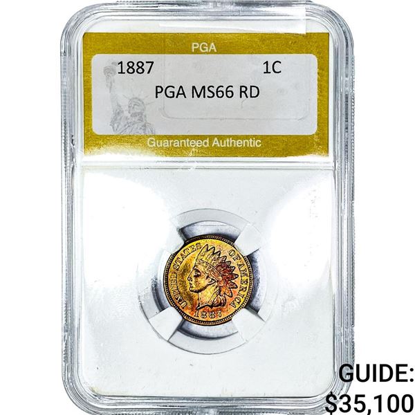 1887 Indian Head Cent PGA MS66 RD