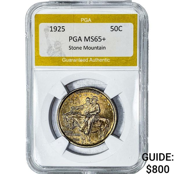 1925 Stone Mountain Half Dollar PGA MS65+