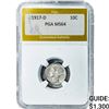 Image 1 : 1917-D Mercury Silver Dime PGA MS64