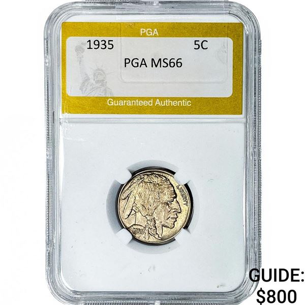 1935 Buffalo Nickel PGA MS66