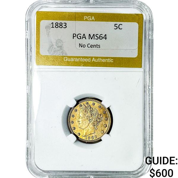 1883 Liberty Victory Nickel PGA MS64