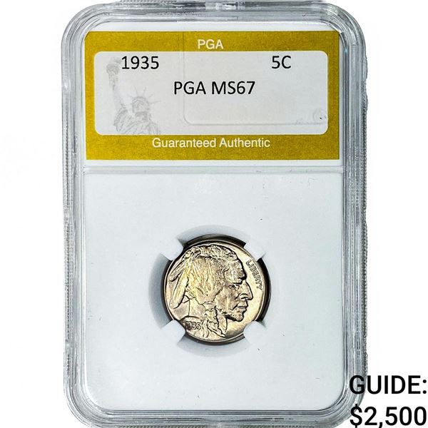 1935 Buffalo Nickel PGA MS67