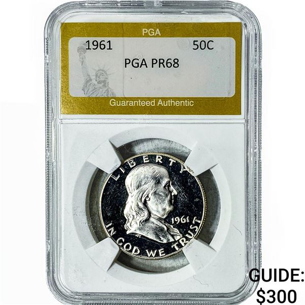 1961 Franklin Half Dollar PGA PR68