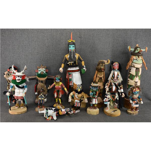 GROUP OF 14 DAMAGED HOPI AND NAVAJO DOLLS