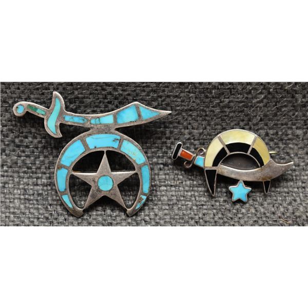 ZUNI PIN AND BOLO