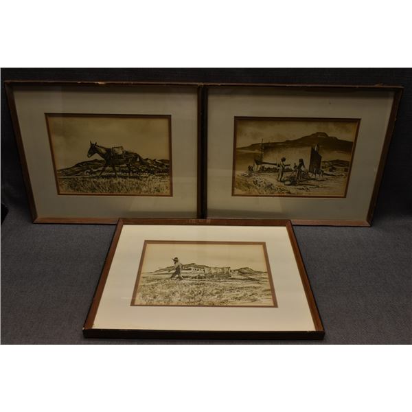 WESTERN SEPIA-TONE PRINTS (RUSSELL R. WATERHOUSE)