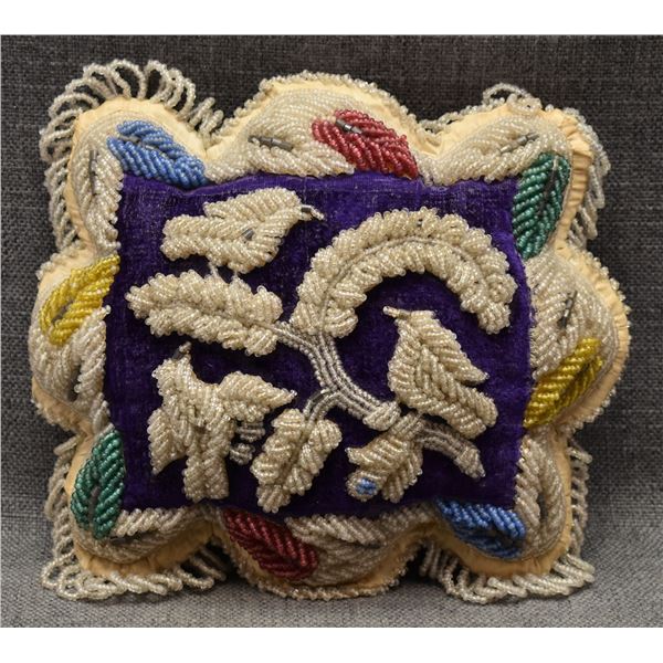 IROQUOIS BEADED PILLOW