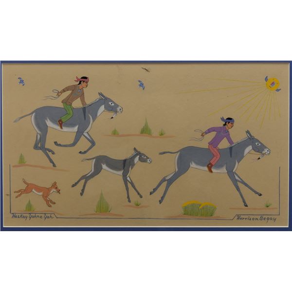 NAVAJO PAINTING (HARRISON BEGAY)